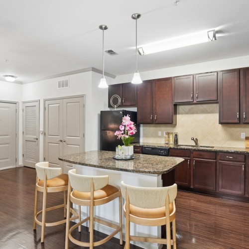 Well-lit kitchen with ample counter space