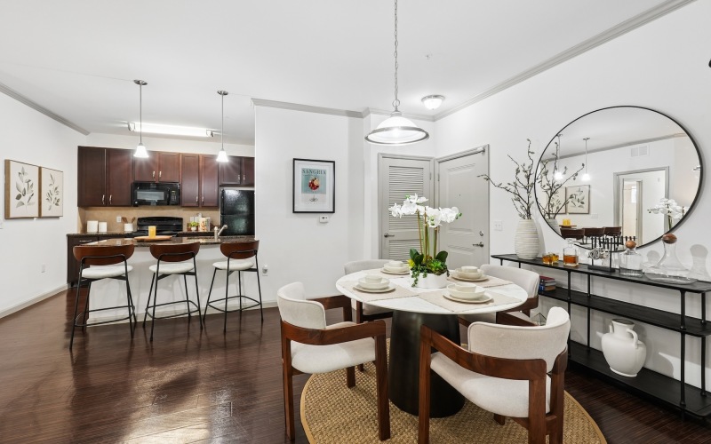 Well-lit kitchen with ample counter space